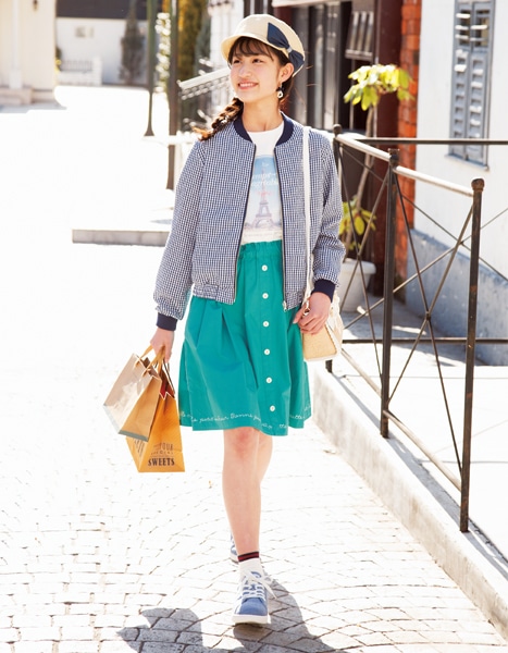 pom ponette juniorニコ☆プチ2019年4月号掲載コーディネート