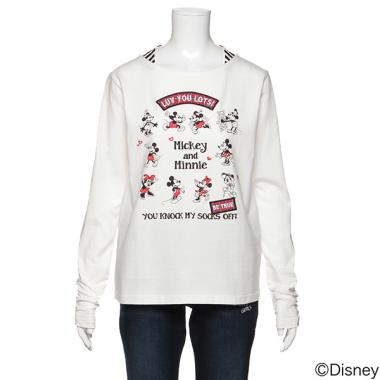 ミッキー&ミニー プリントTシャツ