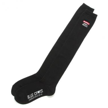 ボックスロゴ起毛ニーハイソックス