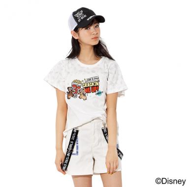 DISNEY チップ&デール 切替Tシャツ