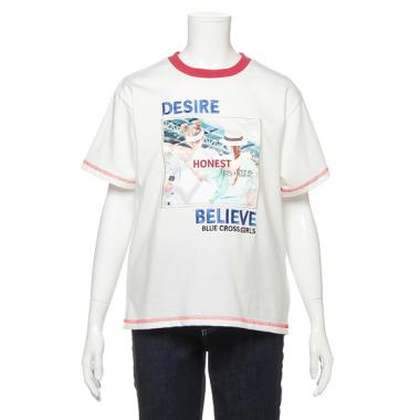 フォトプリントリンガーTシャツ