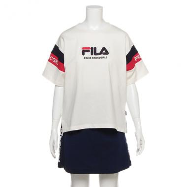 FILAコラボ 袖ラインTシャツ×スカパンセット