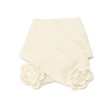 オーガニックコットンお花マフラー