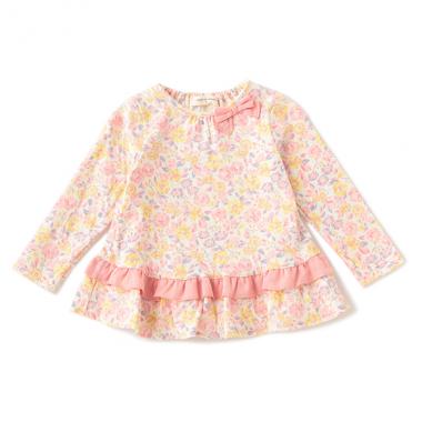 オーガニックコットン 接結flowersbloomチュニック