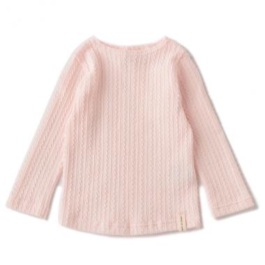 ケーブルジャカードボートネックTEE