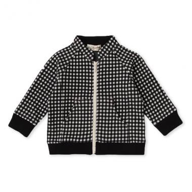 裏起毛配色フルジップジャケット