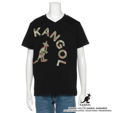 KANGOLコラボ 迷彩BIGロゴTシャツ