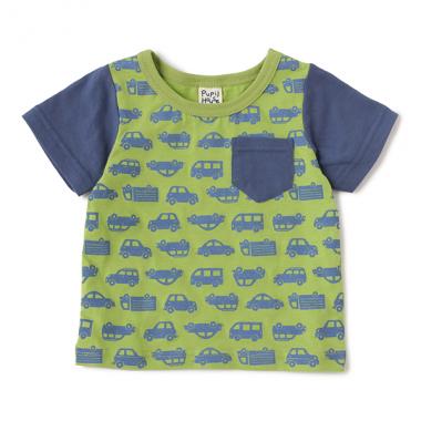 車総柄Tシャツ
