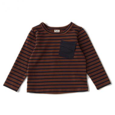 胸ポケットボーダーTシャツ