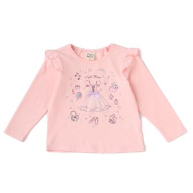 肩フリルプリンセスTシャツ
