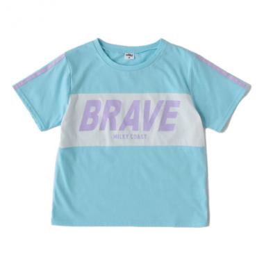 【milkycoast】ロゴプリントTシャツ