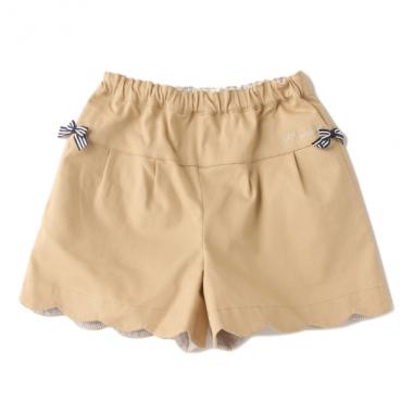 【トドラーサイズ向け】スカラップキュロット