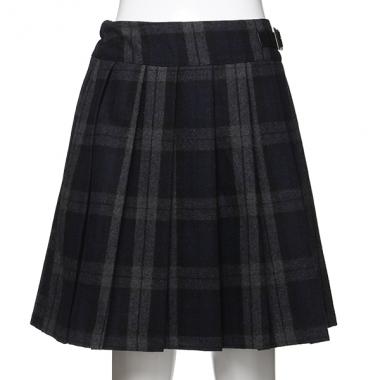 【トドラーサイズ向け】サイドベルトハイウエストプリーツスカパン