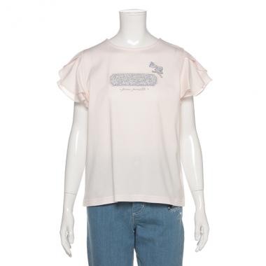 リバティプリントリボンTシャツ