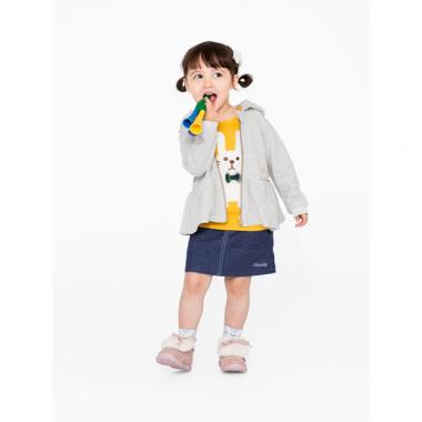 ネコ耳フード着脱式ジップパーカー