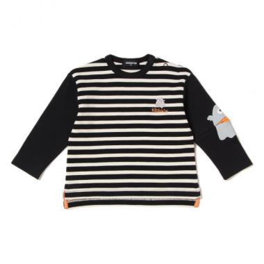 袖おばけボーダーTシャツ