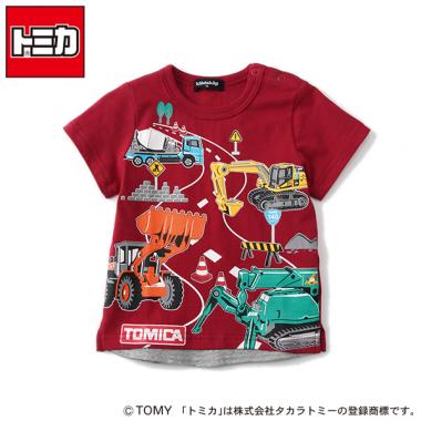 【トミカコラボ】働く車集合Tシャツ