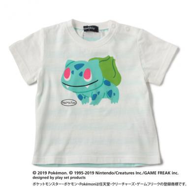 ポケモン 旅立ちのパートナーデザイン バックボーダーTシャツ