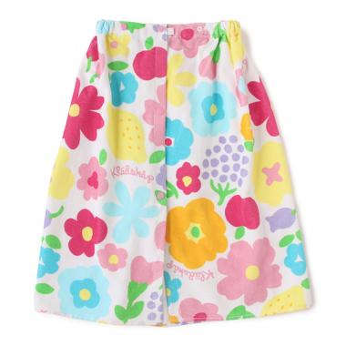 お花柄お着替えタオル