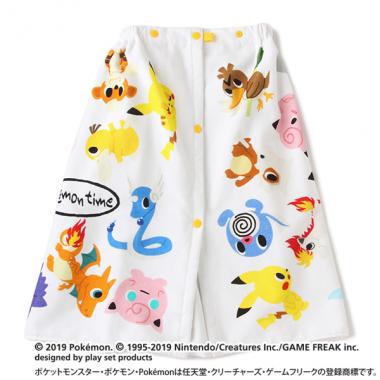 ポケモン 総柄デザインお着替えタオル【SWIM】