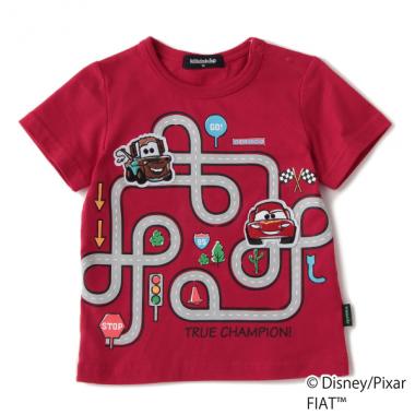 【DISNEY/PIXAR】 カーズデザイン 道路プリントTシャツ