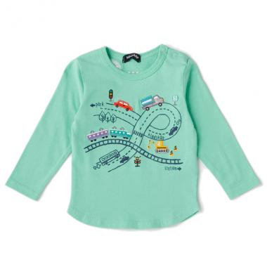 働く乗り物道路Tシャツ