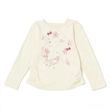 ラメロゴチュールリボンTシャツ