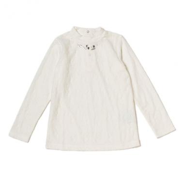 レースハイネックTシャツ