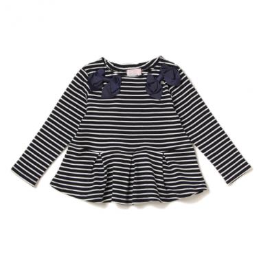 ボーダーグログランリボンTシャツ