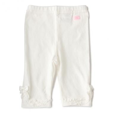 リボン&フリルつき六分丈スパッツ