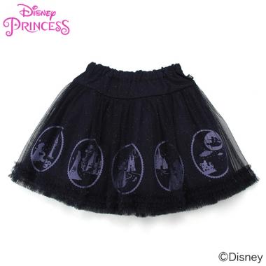 【DISNEY】 PRINCESSデザイン ラメチュールスカート