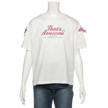 袖リボンTシャツ