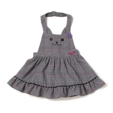 グレンチェックネコエプロン
