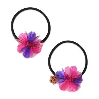 花ヘアゴム2個セット