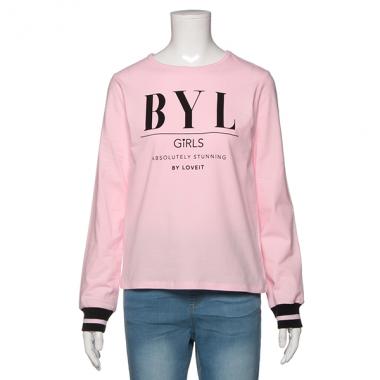 ラインリブTシャツ