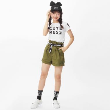 ロゴベルトつきショート
