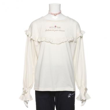 チョーカーつき袖リボンTシャツ