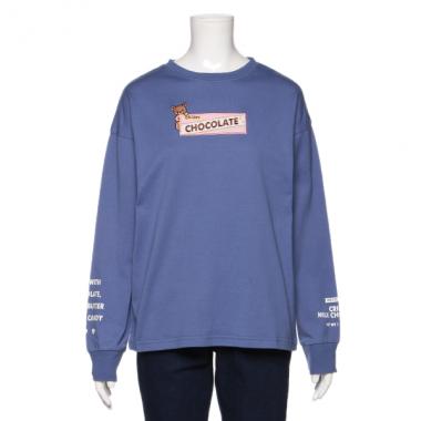 袖ロゴゆるTシャツ