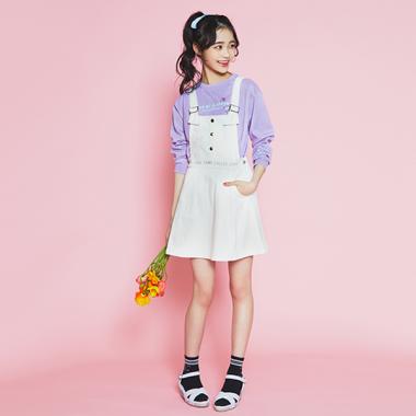 リボンサロペットスカート
