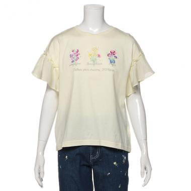 ブーケ刺しゅう入りTシャツ