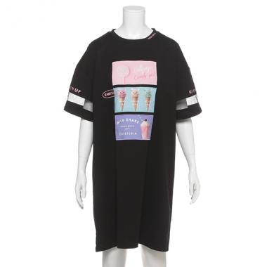 フォトプリントTシャツワンピース
