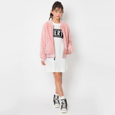 裏ボアリバーシブルブルゾン