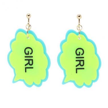 GIRL吹き出しイヤリング