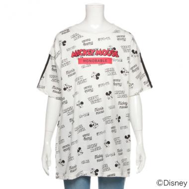 DISNEYミッキーデザイン ロゴ ビッグTシャツ