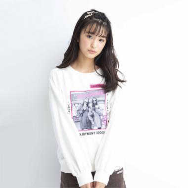 裏毛 GIRLSグラフィックトレーナー