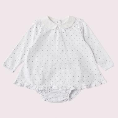 レイエット タイニー スペード ドット ドレス ウィズ パンツ