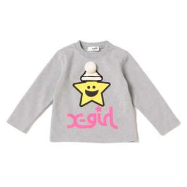 ポンポンつきキラッキーTシャツ
