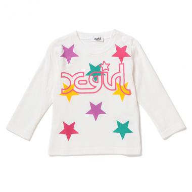ロゴ×スタープリントTシャツ