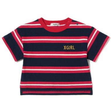 ボーダーロゴTシャツ