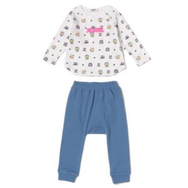 キラッキー&遊園地総柄Tシャツ×ロングパンツセット